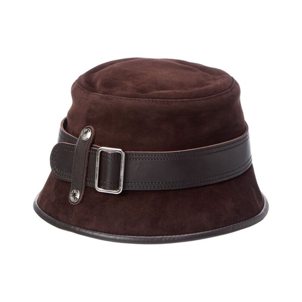 Tod’S Suede & Leather Bucket Hat, Brown